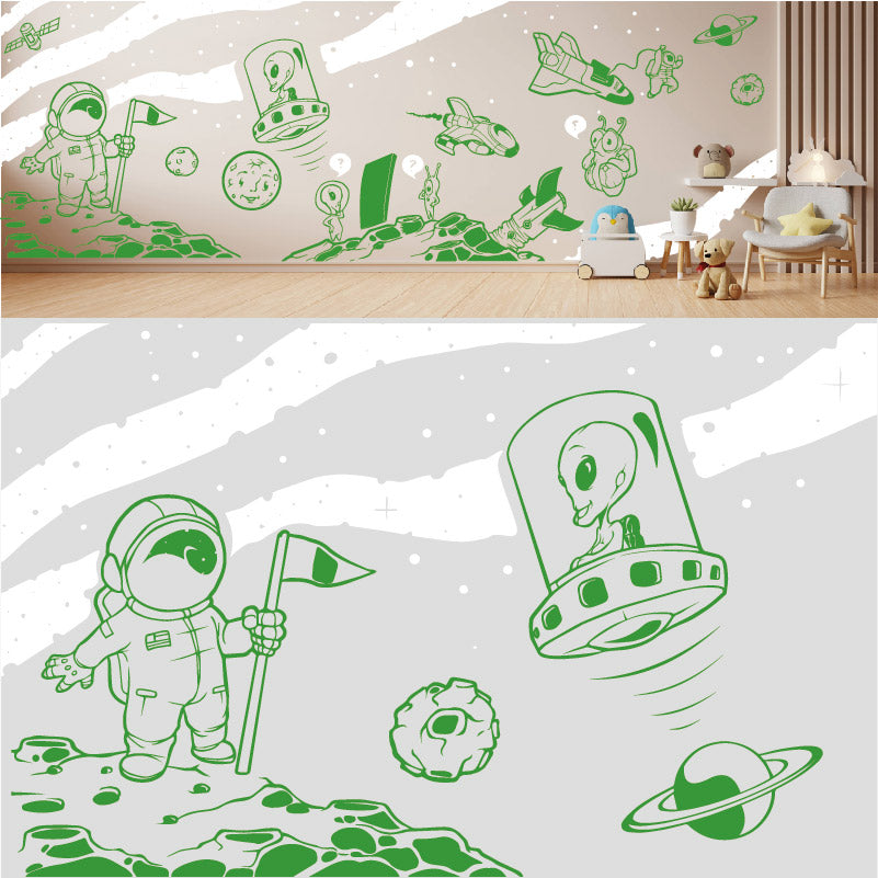 in space complete wall mural wall sticker