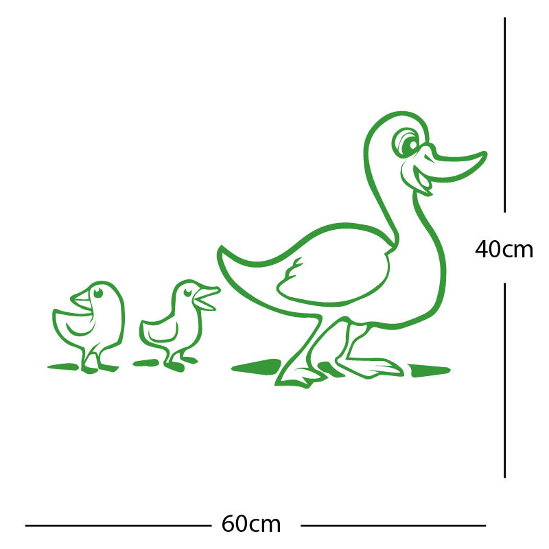 duck with chicks wall sticker