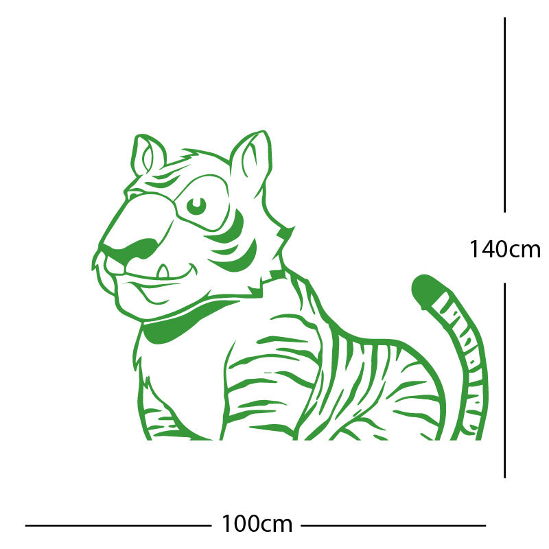jungle tiger wall sticker