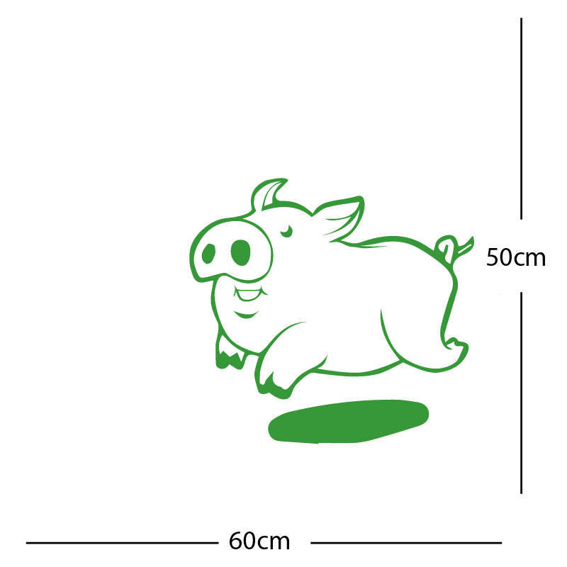 farmyard pig wall sticker