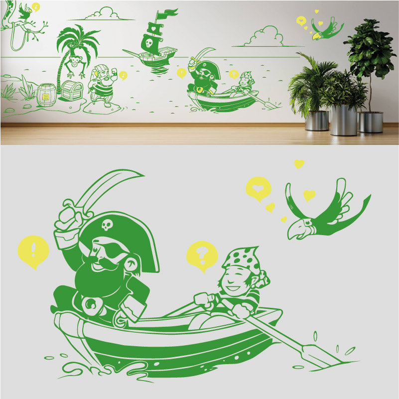 a pirates life complete wall mural