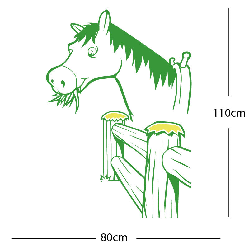 horse and gate wall sticker