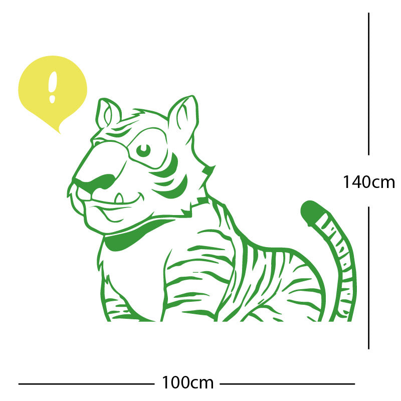 jungle tiger wall sticker