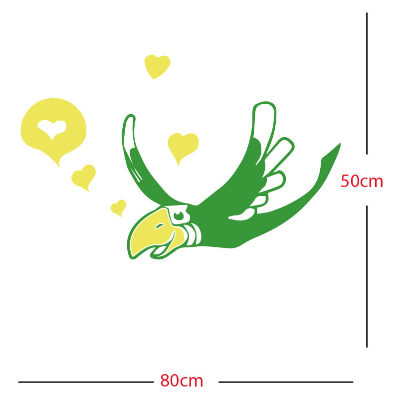 parrot pirate theme wall sticker