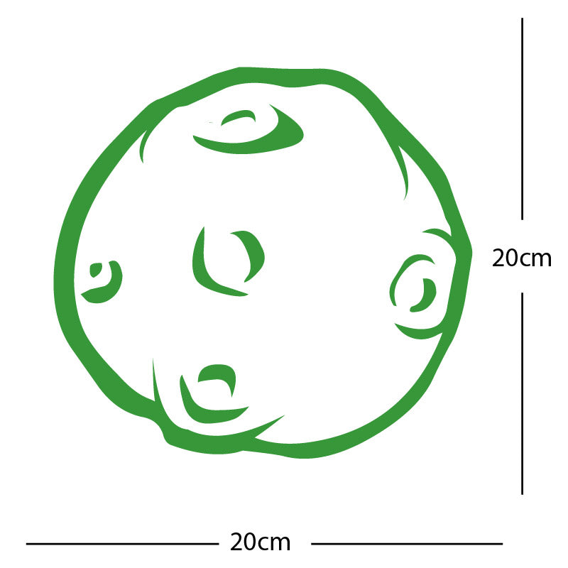 meteor asteroid wall sticker
