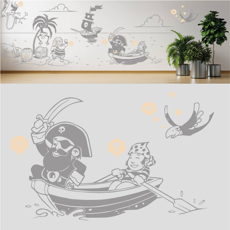 a pirates life complete wall mural