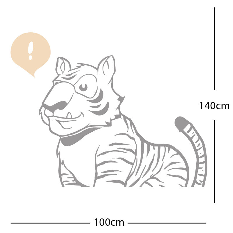 jungle tiger wall sticker