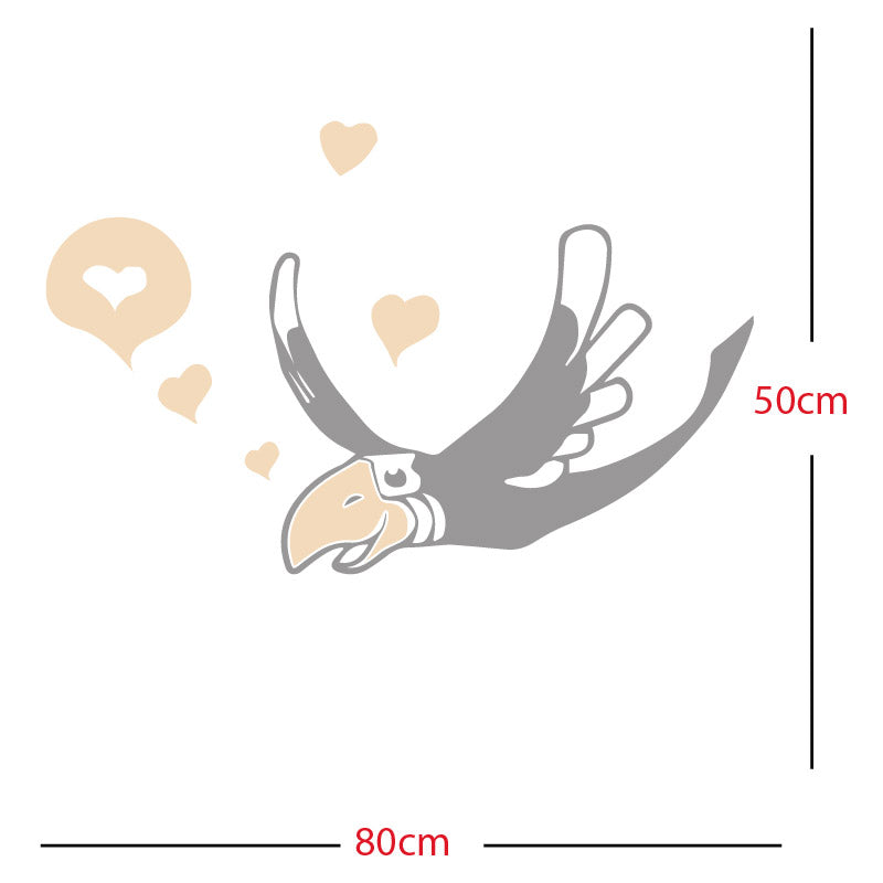 parrot pirate theme wall sticker