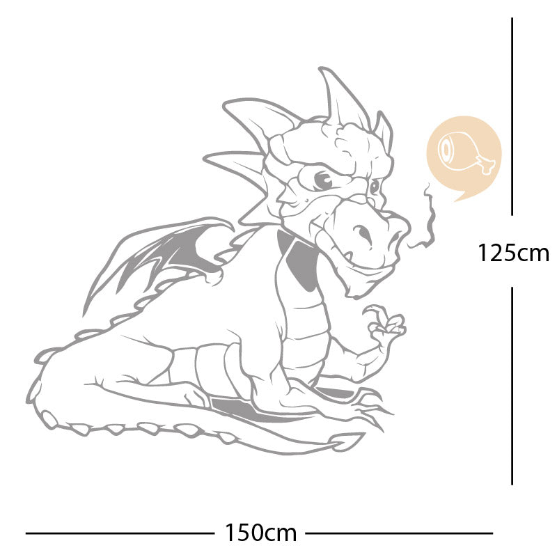 large dragon wall sticker
