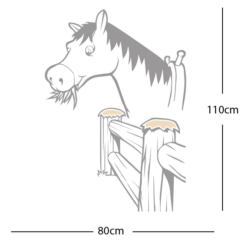horse and gate wall sticker