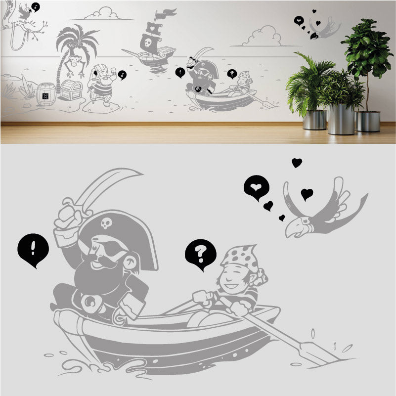 a pirates life complete wall mural
