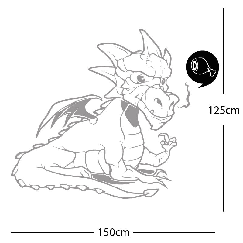 large dragon wall sticker