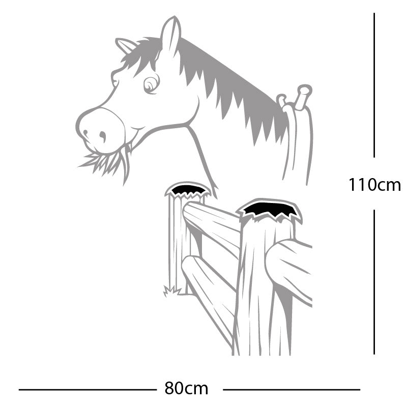 horse and gate wall sticker