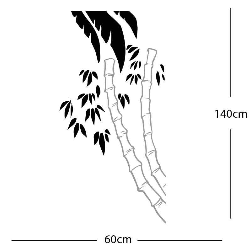 bamboo tree wall sticker