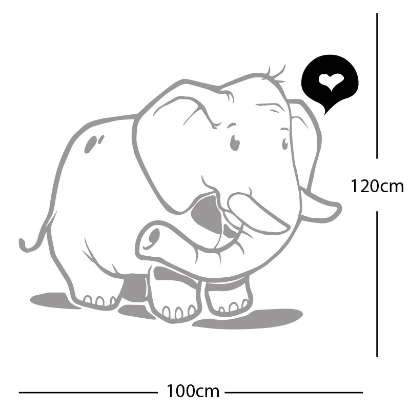 elephant wall sticker