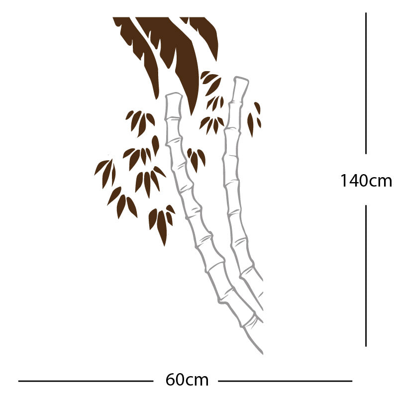 bamboo tree wall sticker