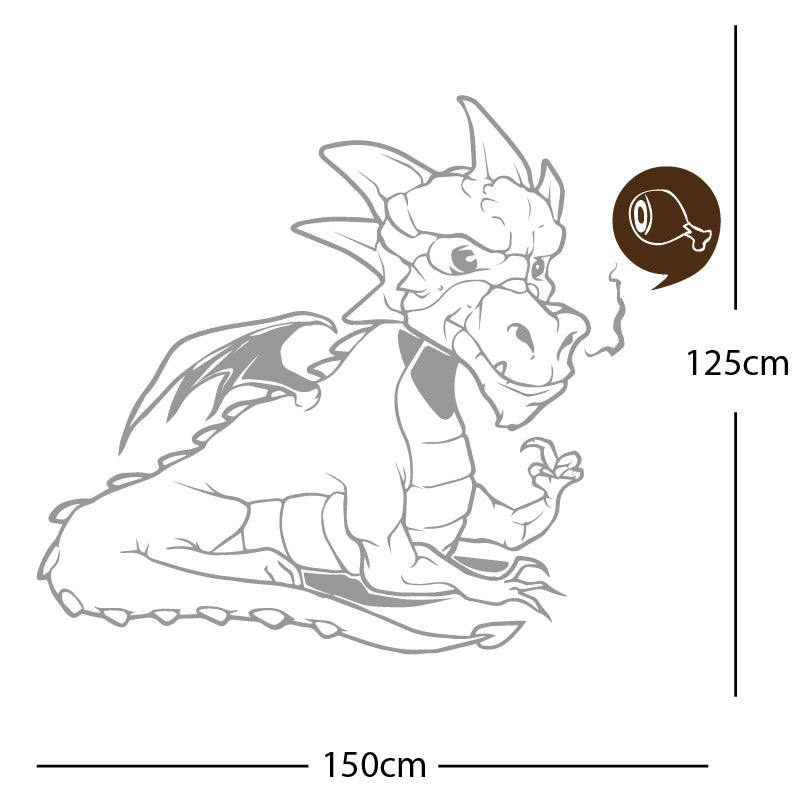 large dragon wall sticker