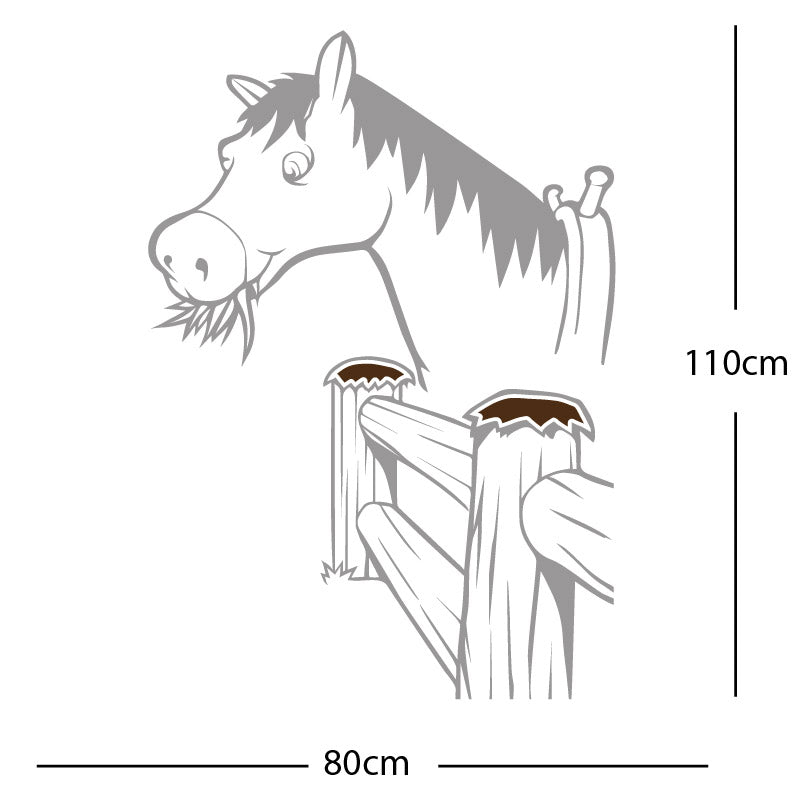 horse and gate wall sticker