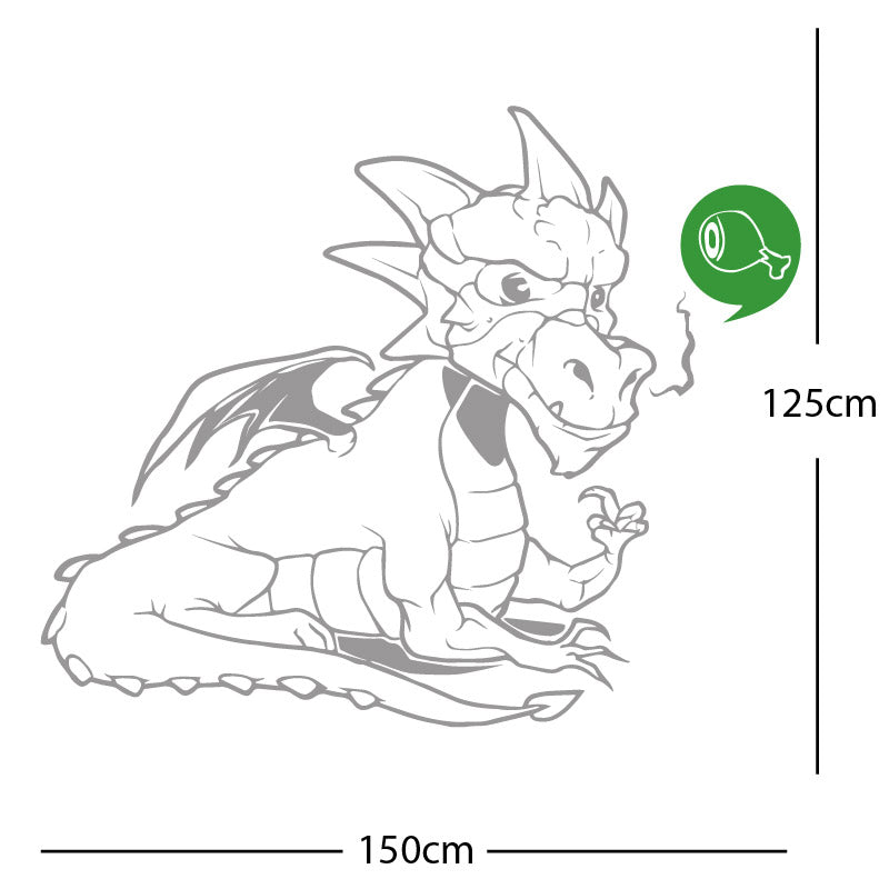 large dragon wall sticker