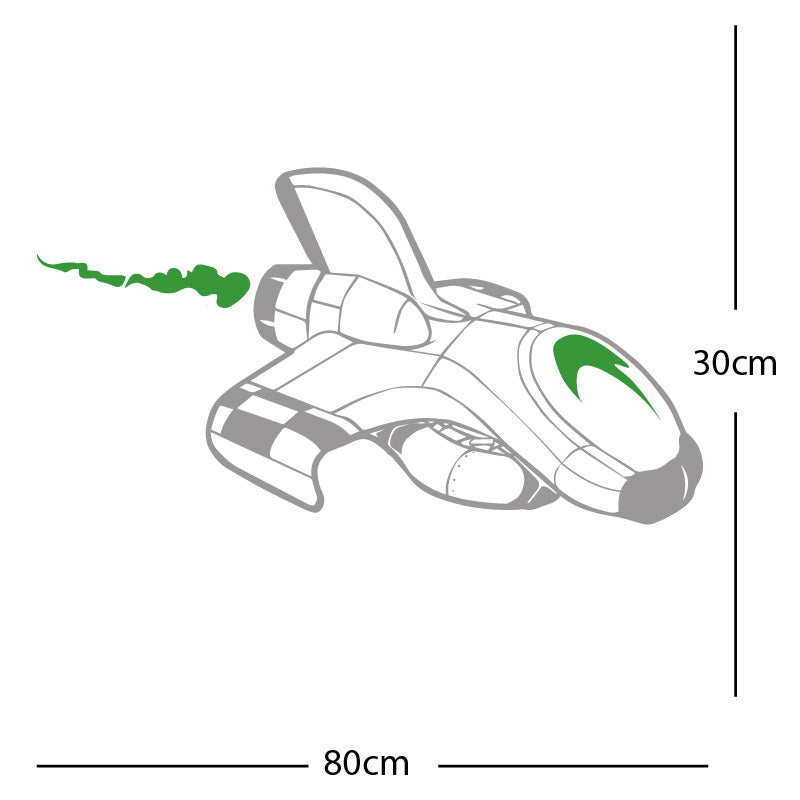 space ship kids space themed rocket wall sticker
