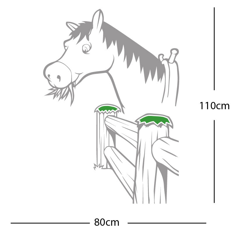 horse and gate wall sticker