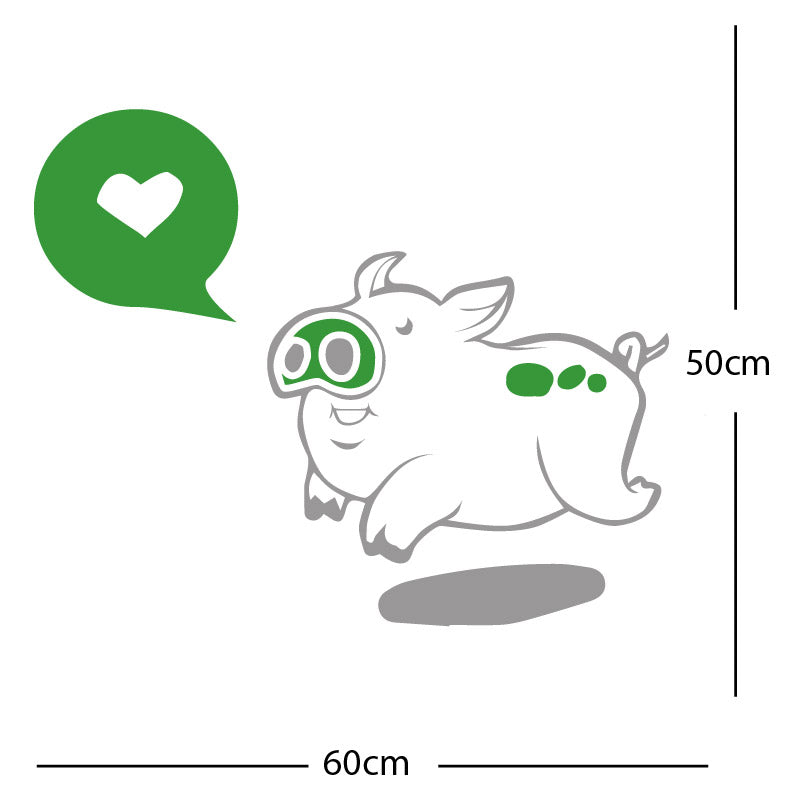 farmyard pig wall sticker