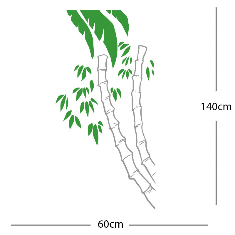 bamboo tree wall sticker