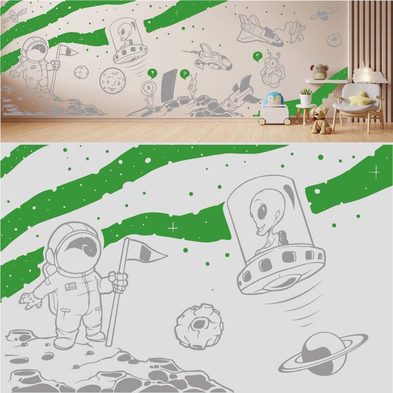 in space complete wall mural wall sticker