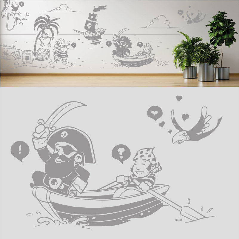 a pirates life complete wall mural