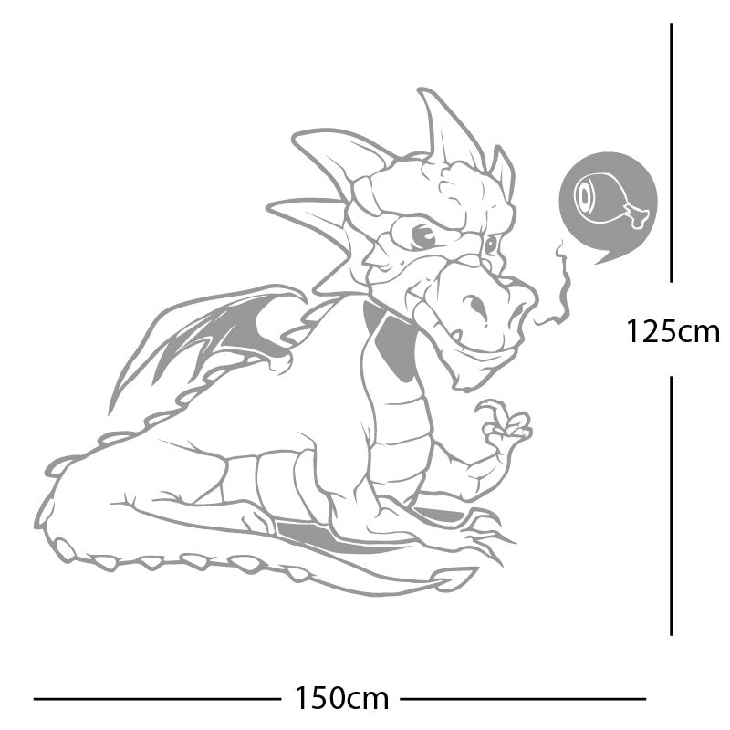 large dragon wall sticker
