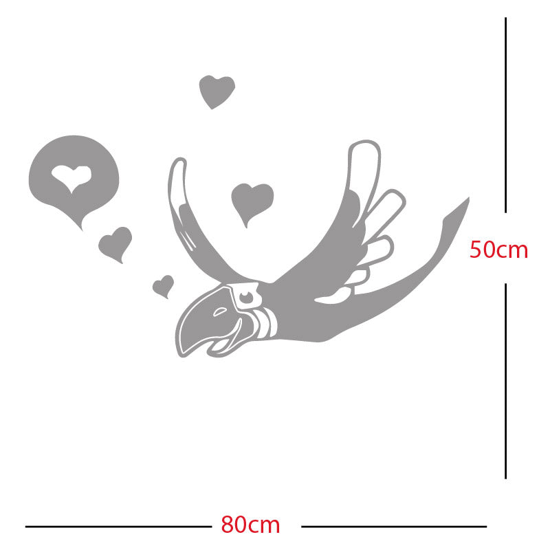 parrot pirate theme wall sticker