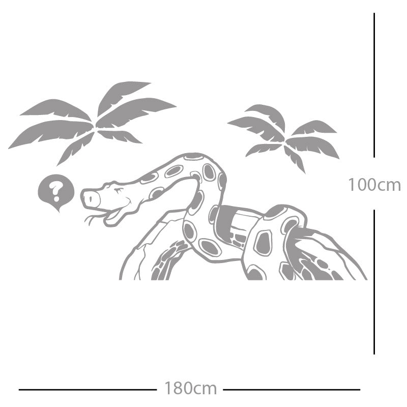 jungle snake wall sticker