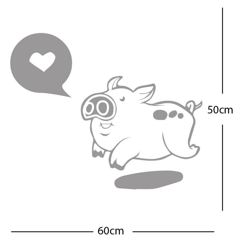 farmyard pig wall sticker