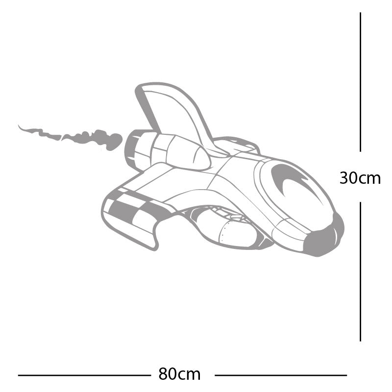 space ship kids space themed rocket wall sticker