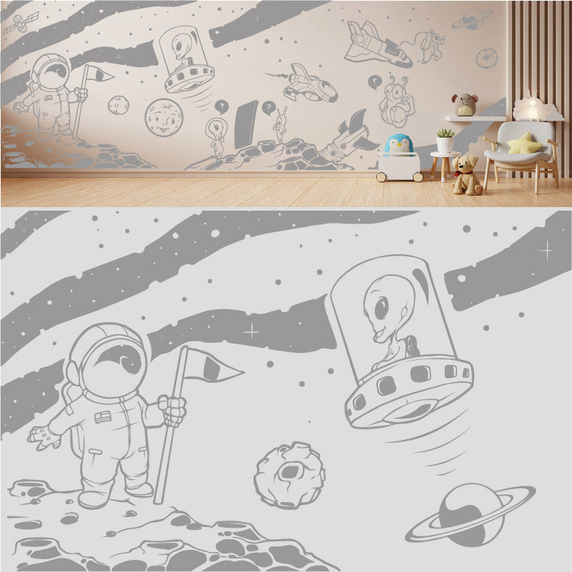 in space complete wall mural wall sticker