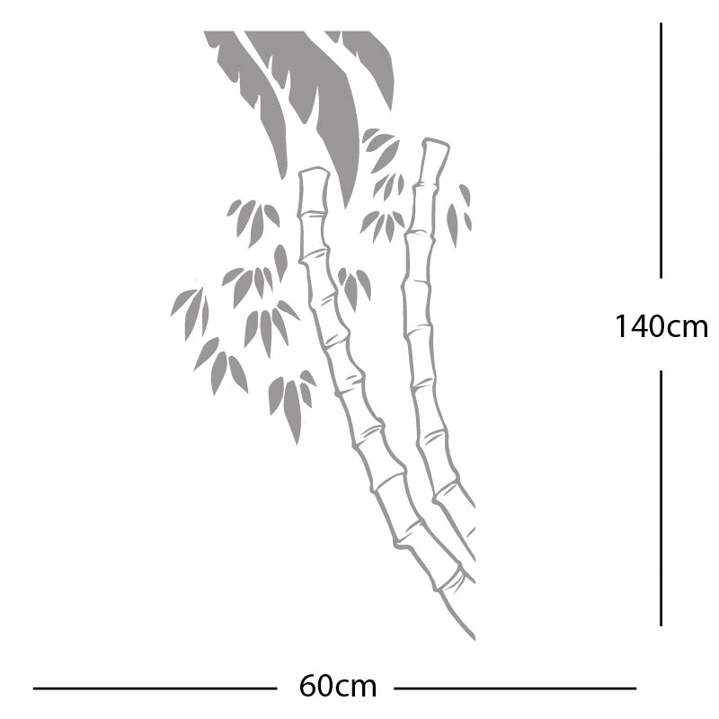 bamboo tree wall sticker