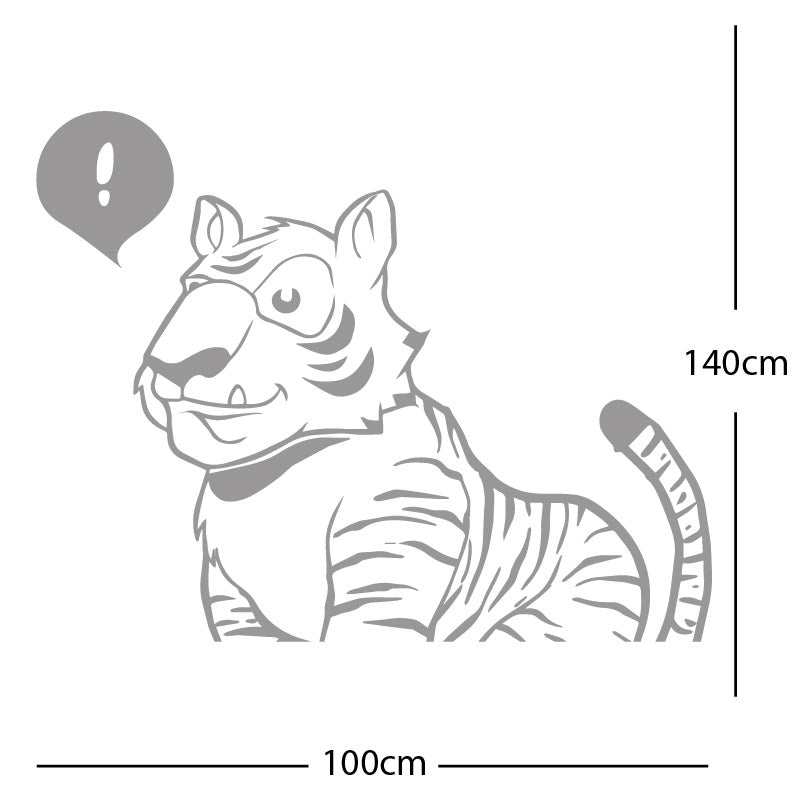 jungle tiger wall sticker
