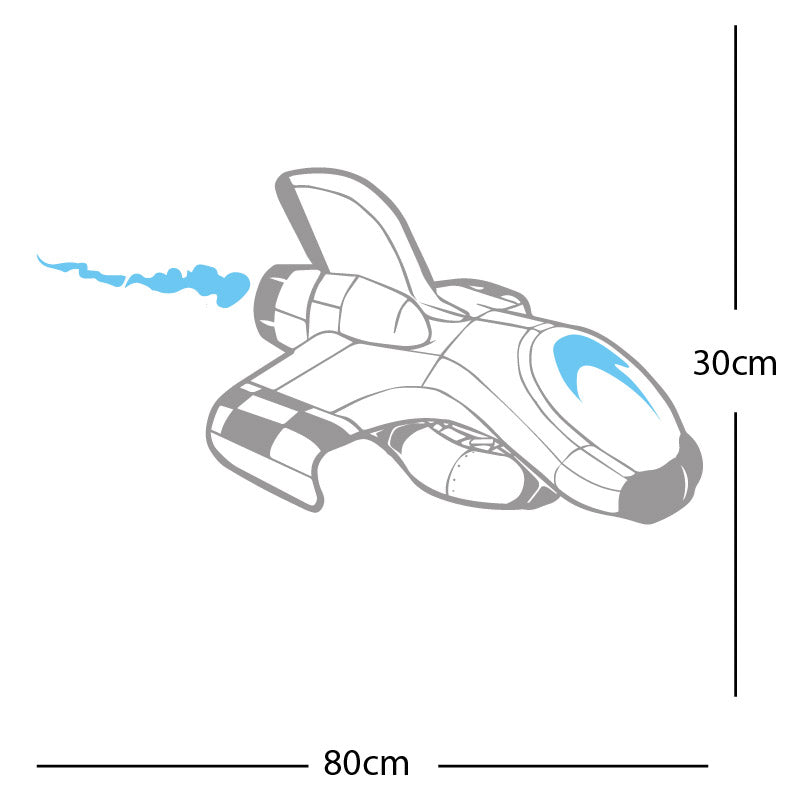 space ship kids space themed rocket wall sticker