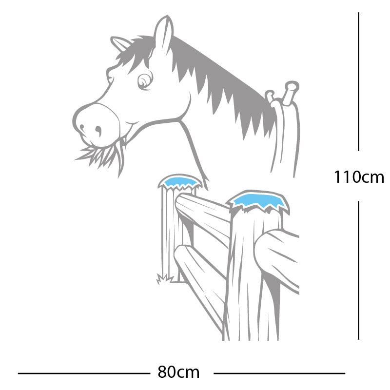 horse and gate wall sticker