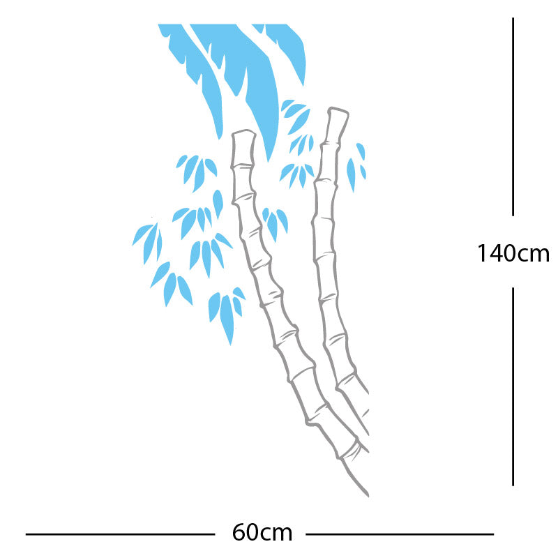 bamboo tree wall sticker