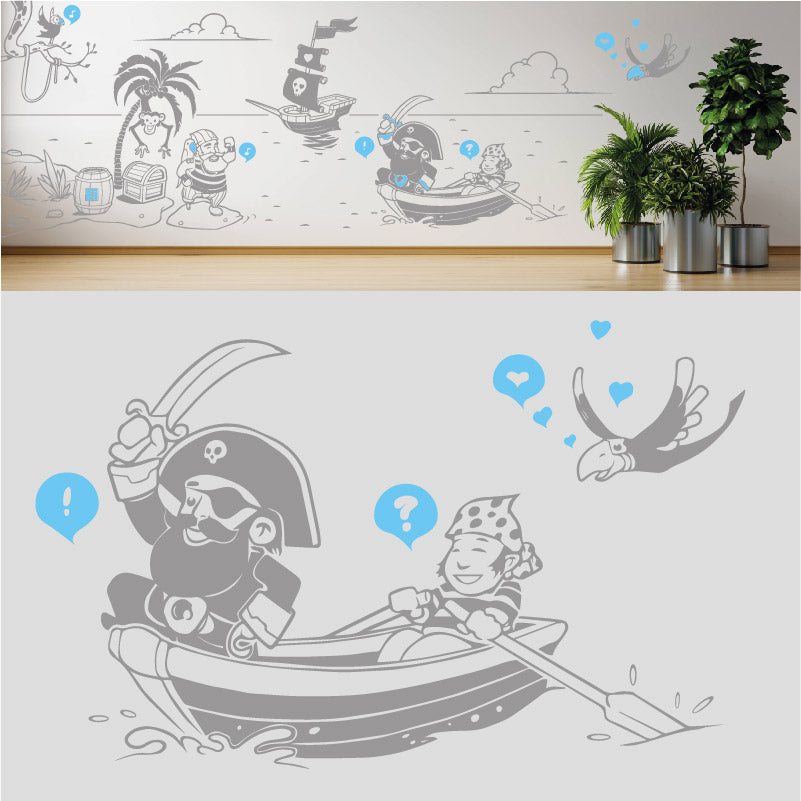 a pirates life complete wall mural