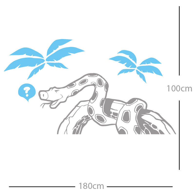 jungle snake wall sticker