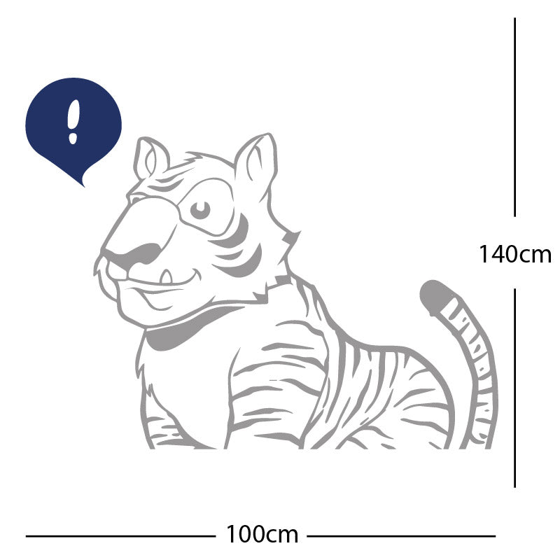 jungle tiger wall sticker