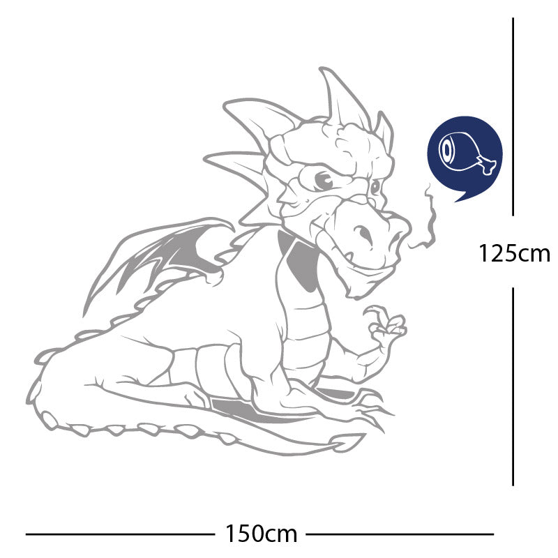 large dragon wall sticker