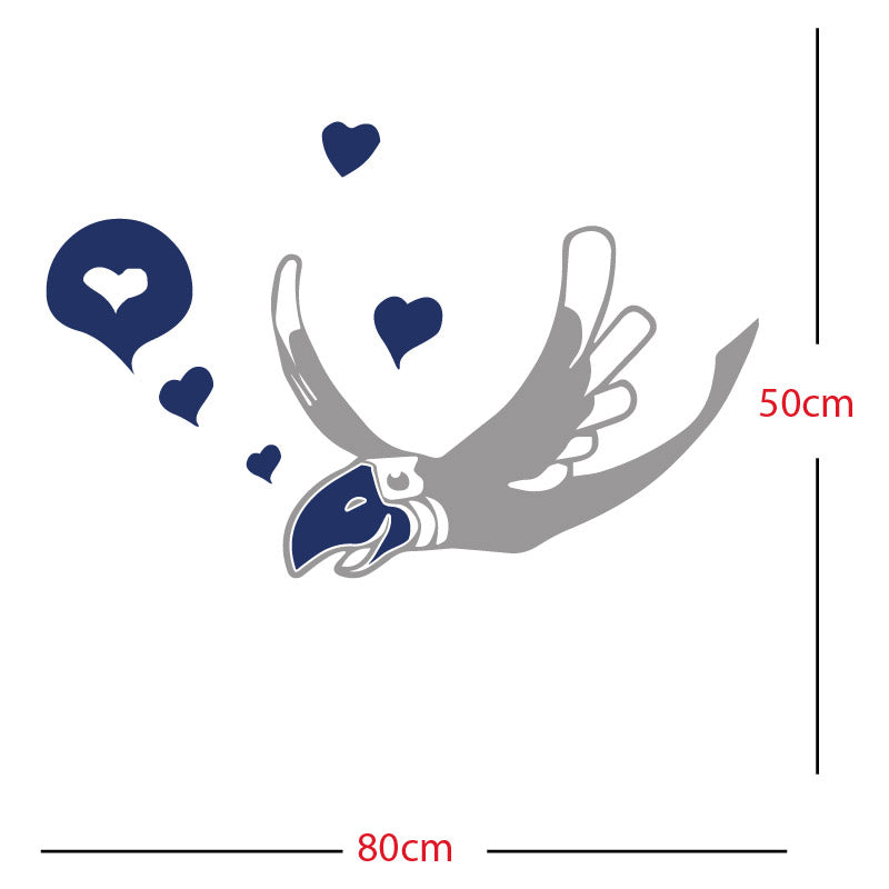 parrot pirate theme wall sticker