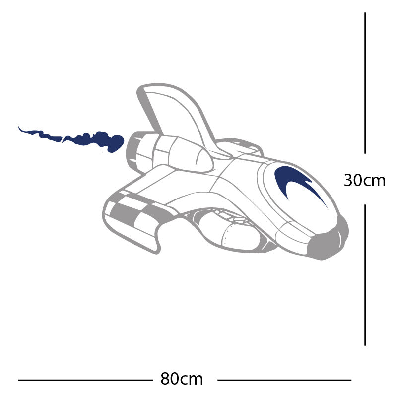 space ship kids space themed rocket wall sticker