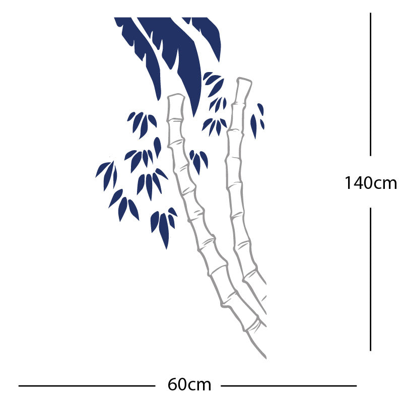 bamboo tree wall sticker