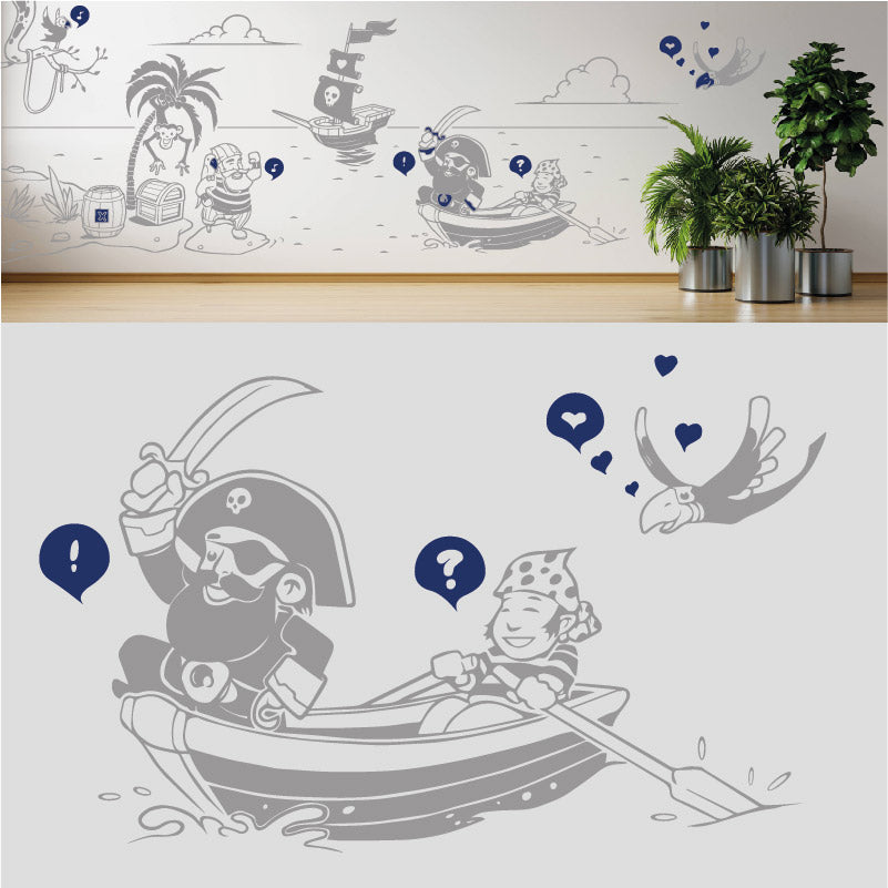 a pirates life complete wall mural