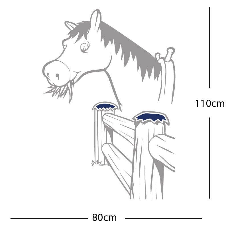 horse and gate wall sticker