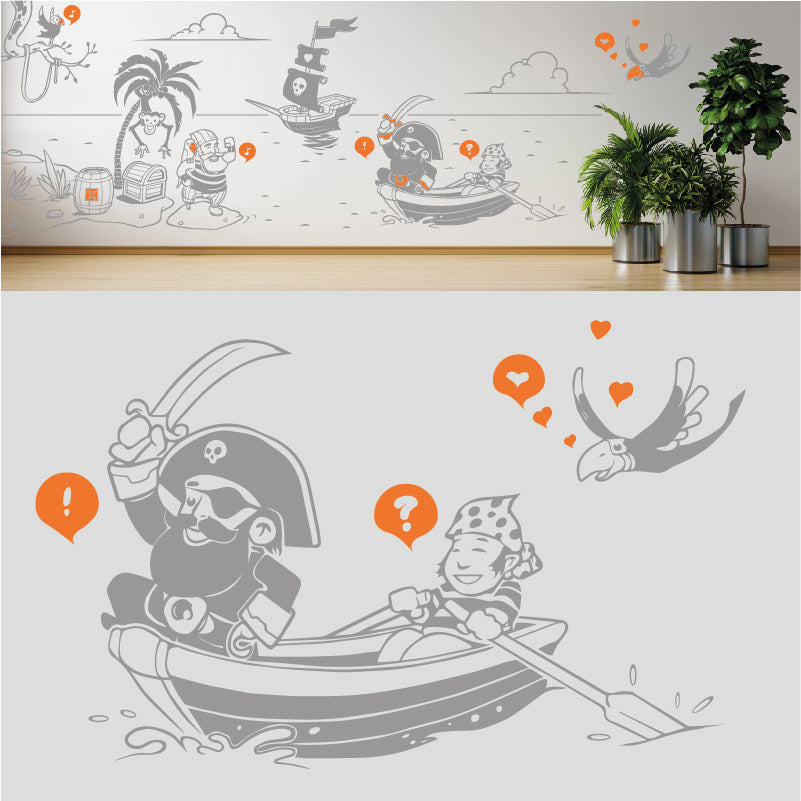 a pirates life complete wall mural